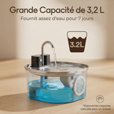 Fontaine à eau PurrStream — Acier Inoxydable 3L Sans Fil